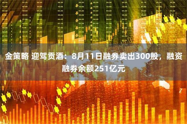 金策略 迎驾贡酒：8月11日融券卖出300股，融资融券余额251亿元