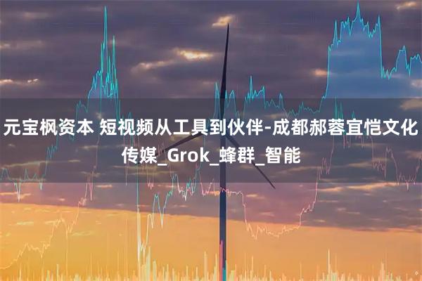 元宝枫资本 短视频从工具到伙伴-成都郝蓉宜恺文化传媒_Grok_蜂群_智能